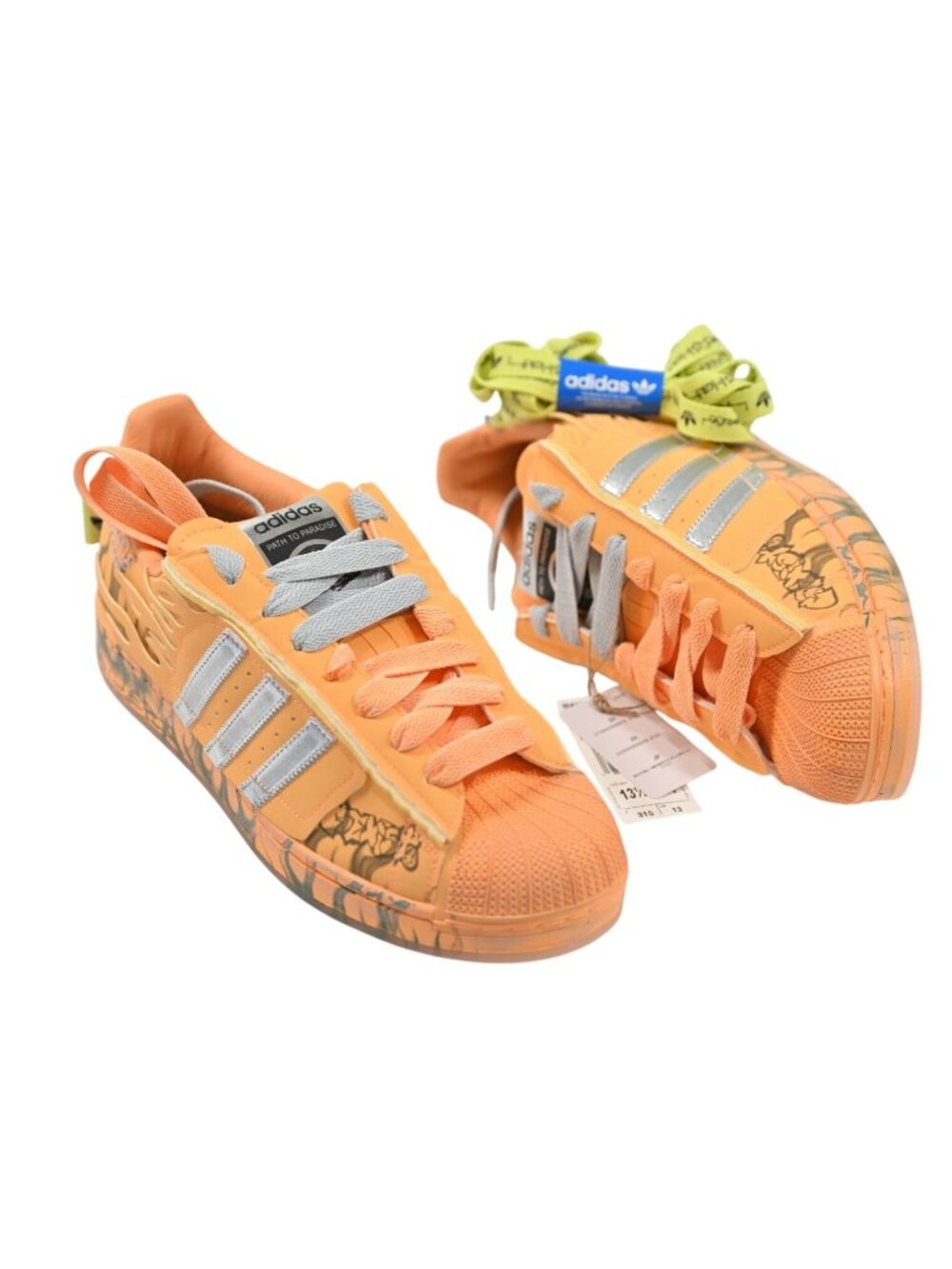 Adidas Superstar Hellstar Hazy Sneakers LA1501 in Hazy Orange Silver